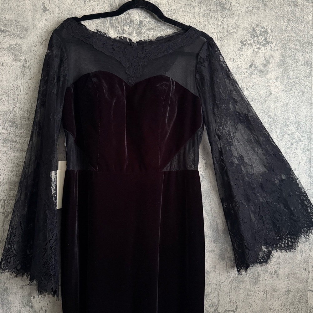Elegant classy luxurious Black Lace Evening Gown formal lace dress - Picture 11 of 15